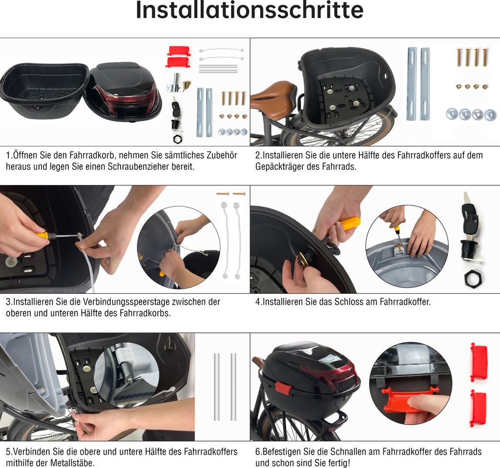 SachsenRAD Fahrradkoffer für alle Gepäckträger, inkl. Produktbild 7