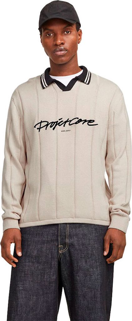 Jack & Jones Winter Sport Langarm-polo Beige XL Mann Beige XL