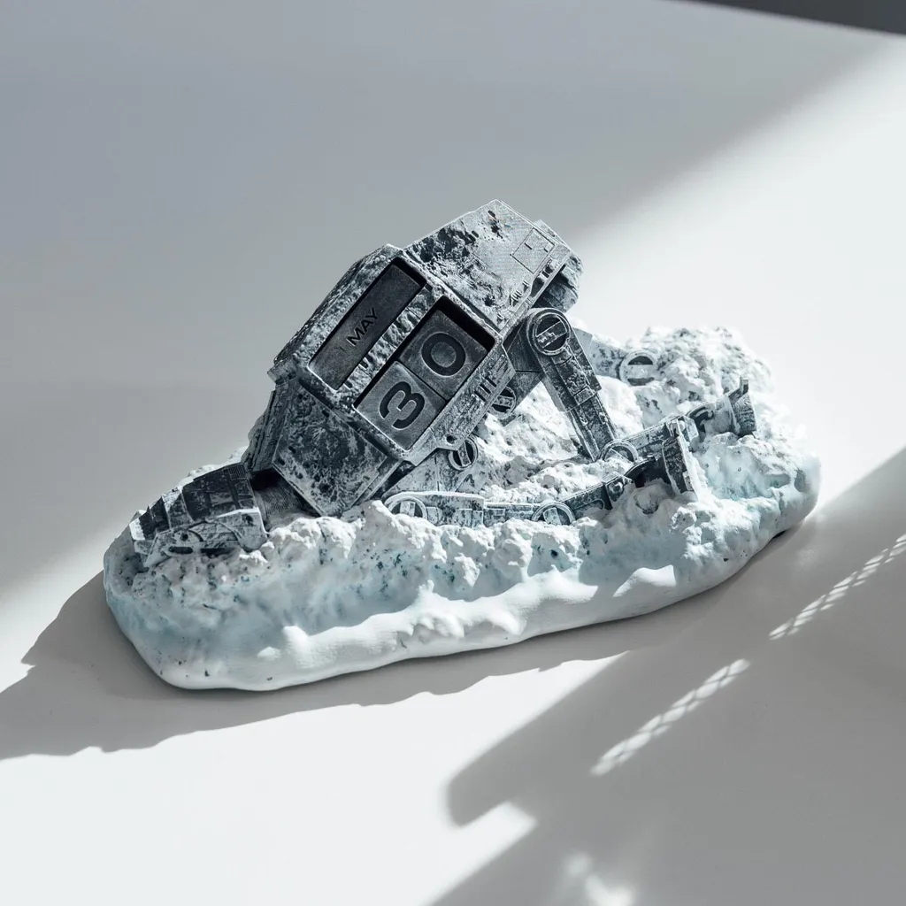 Calendrier 3D Star Wars May the Force be with you - Finition sculptée Premium