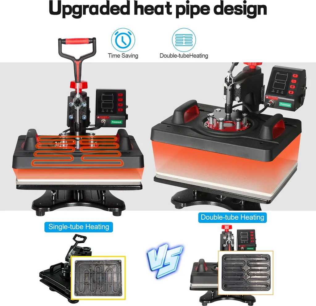 Machine de Sublimation Polyvalente 8 en 1 avec Écran LCD et Prise EU