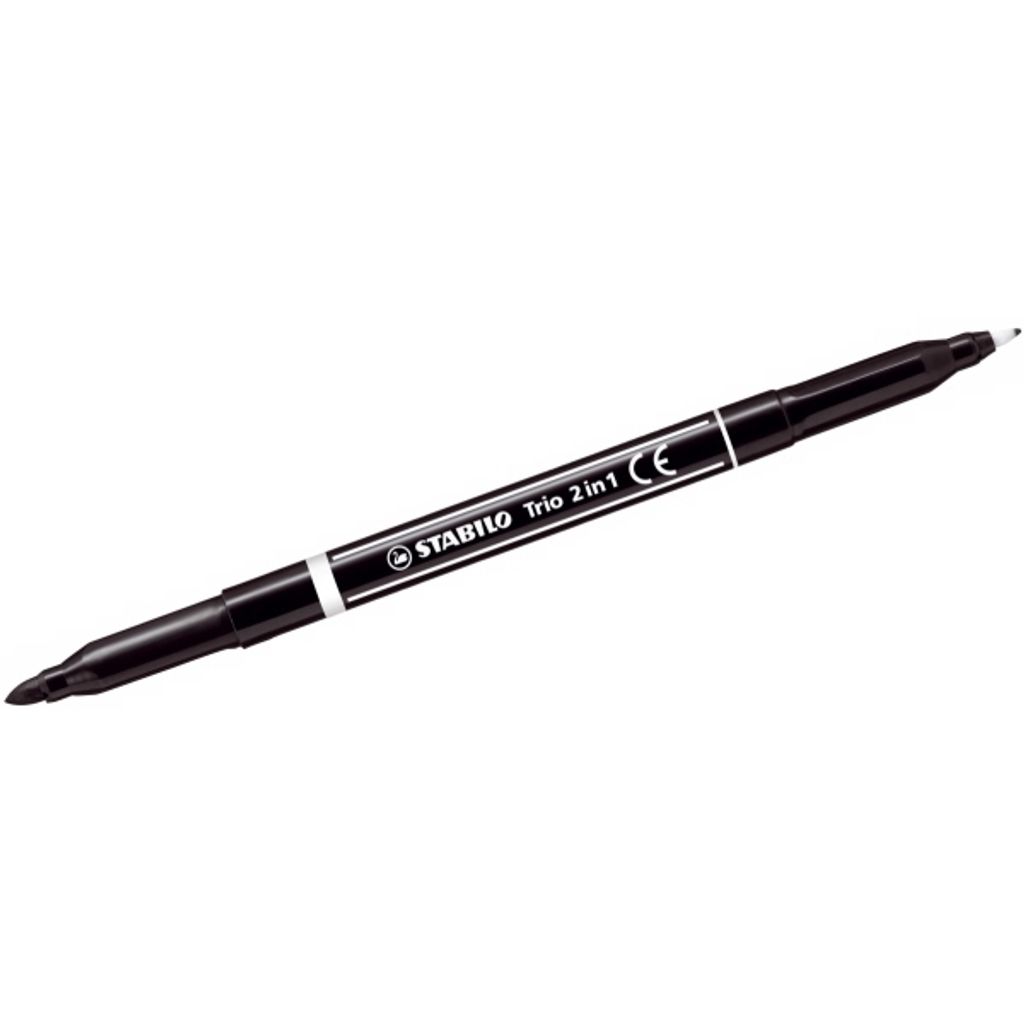Filzstift und Fineliner in einem - STABILO Trio 2 in 1 - Produktbild 