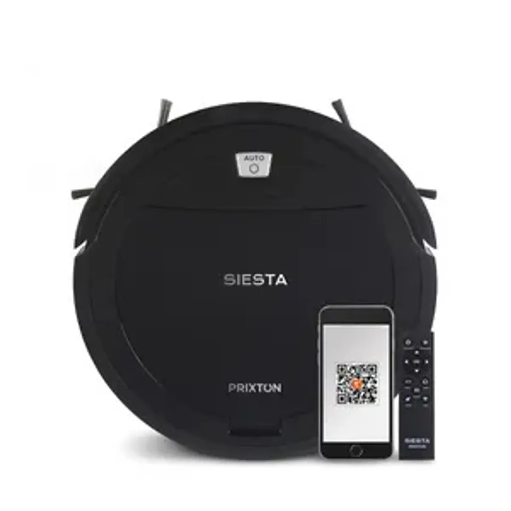 Robot Aspirateur Autonome PRIXTON Siesta Noir Programmable via Smartphone