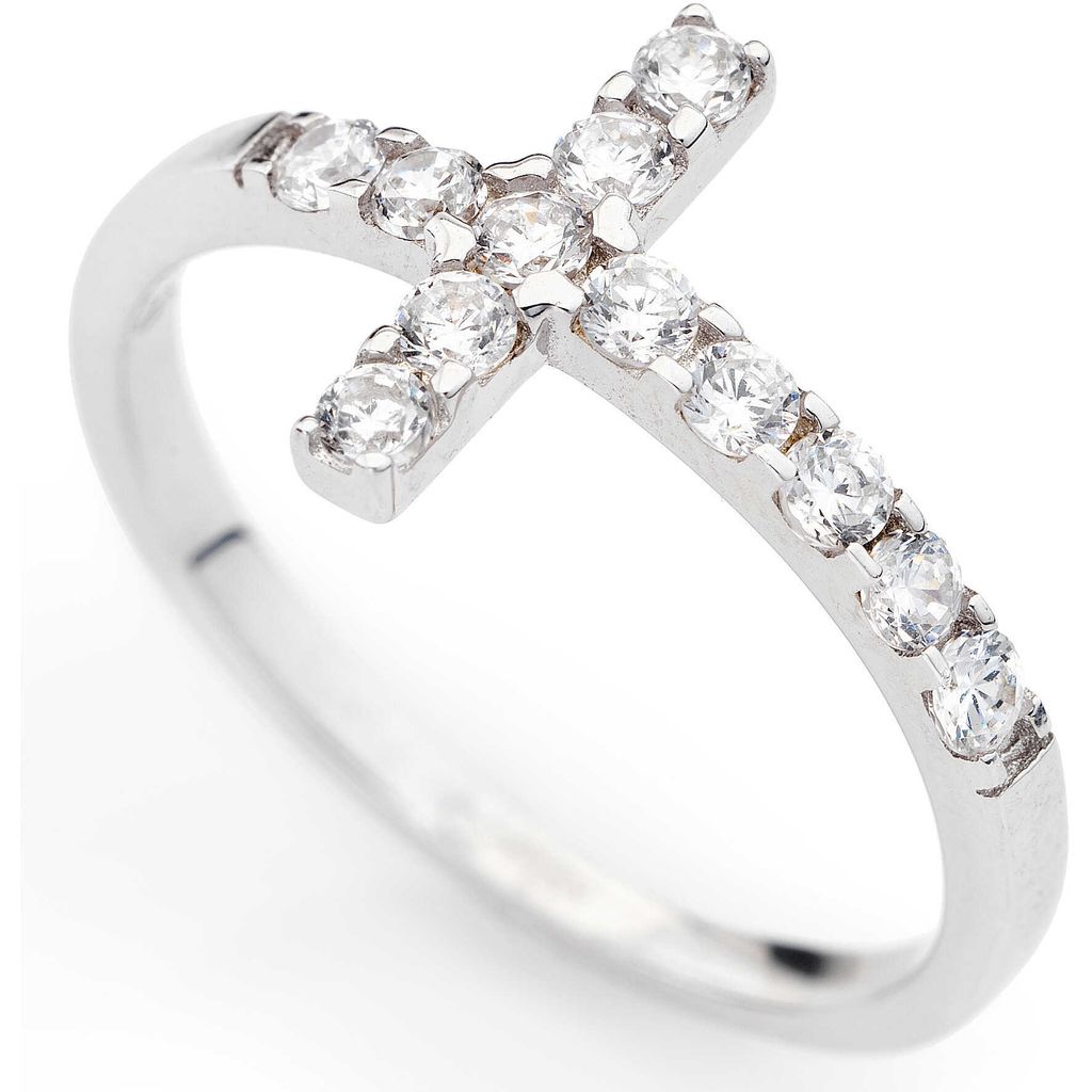 Anelli da dito Amen Argento 16 Collezione Croce - donna Immagine del prodotto 