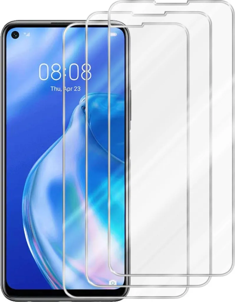 Cadorabo 3x Vetro Temperato Huawei P40 Lite 5G e Nova 7 SE | Protezione 9H