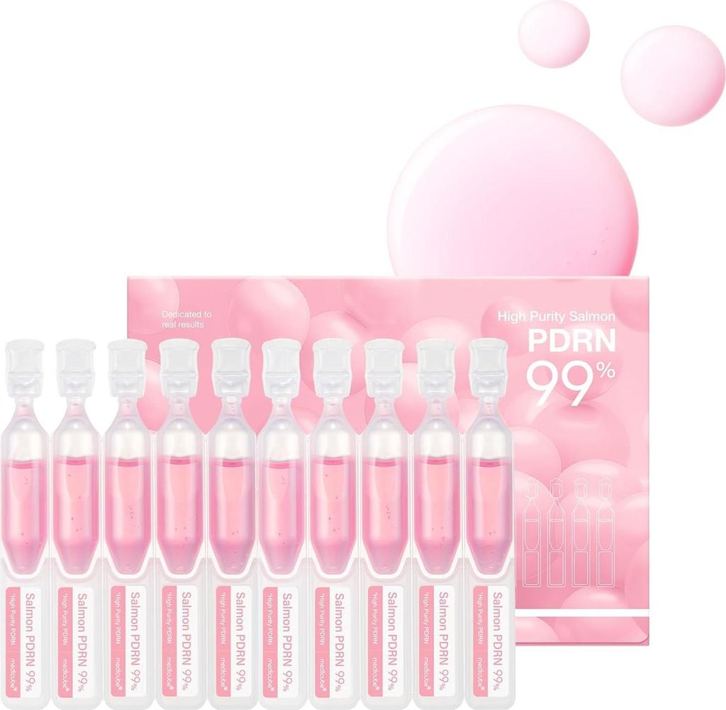 Medicube PDRN Pink Peptide Serum 15 ml – Lachs-DNA Gesichtsserum für feuchtigkeitsspendende Anti-Aging Hautpflege