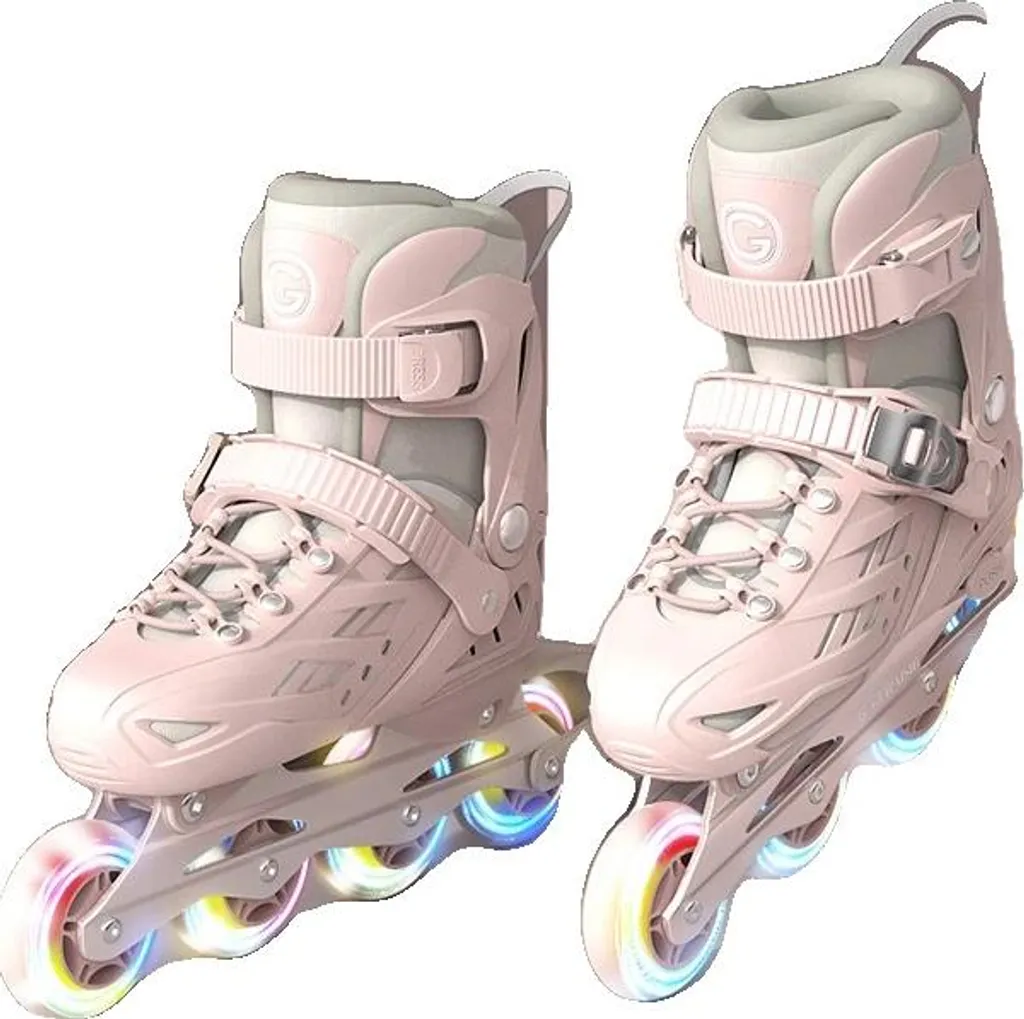 Roller Rose Ajustable Taille S avec Protections : Confort et Sécurité