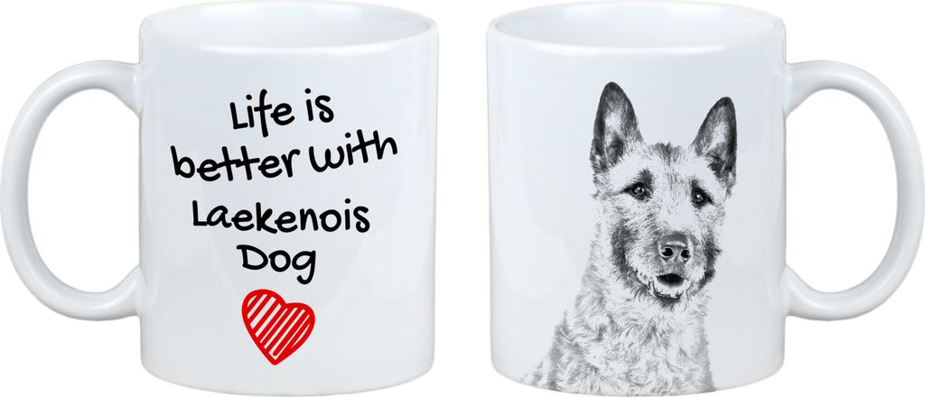Laekenois Belgischer Schäferhund - Tasse mit Hund, Tasse mit Bild, personalisiertes Geschenk der Marke Art-Dog