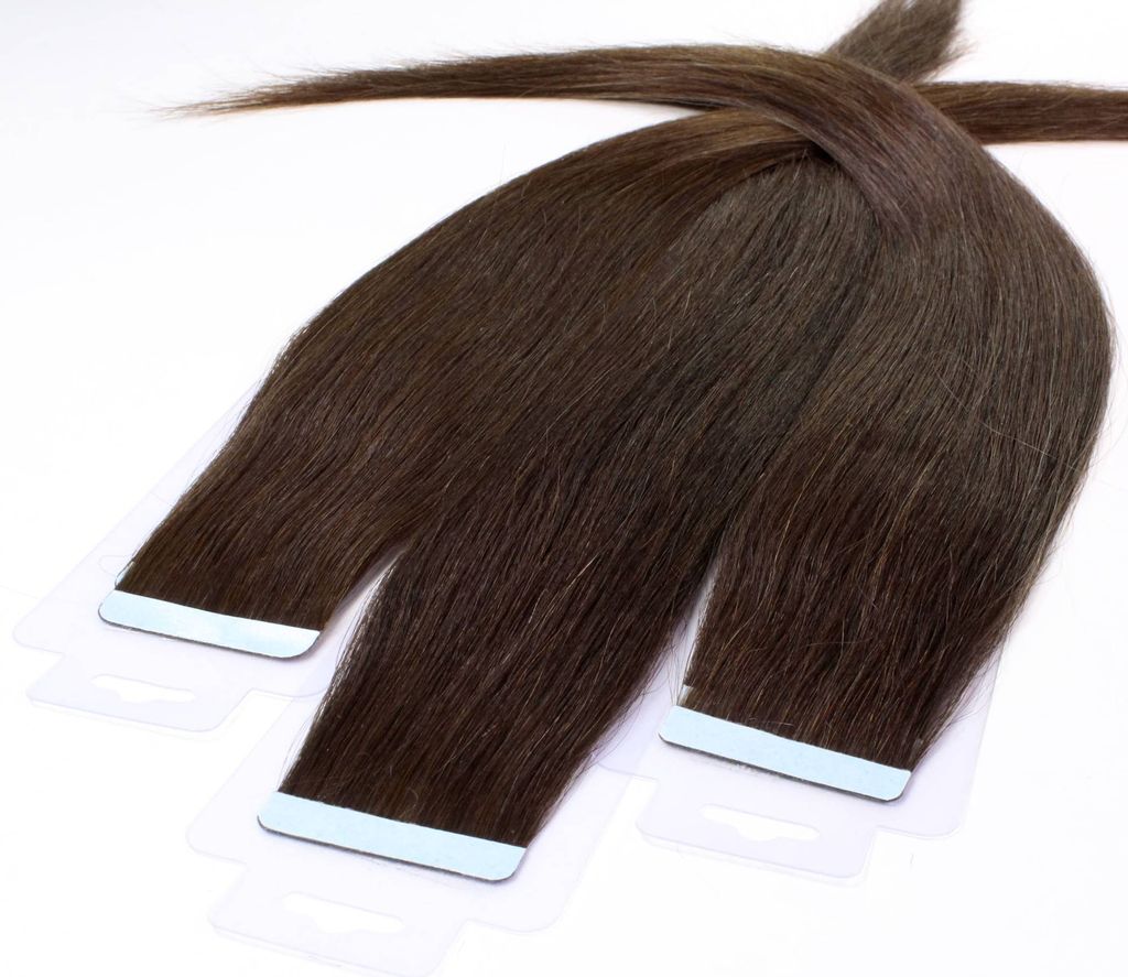 hair2heart Tape Extensions Echthaar Glatt - 10 Tapes 2.5g Produktbild 