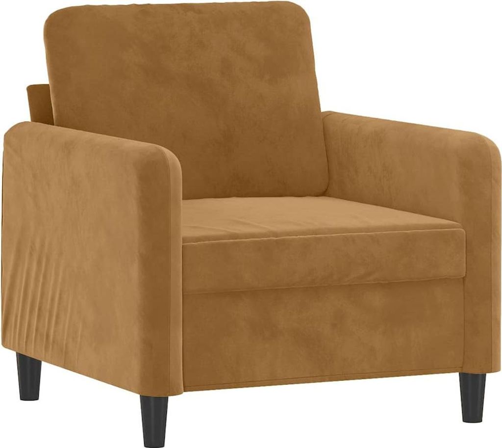 vidaXL Sessel Braun 60 cm Samt