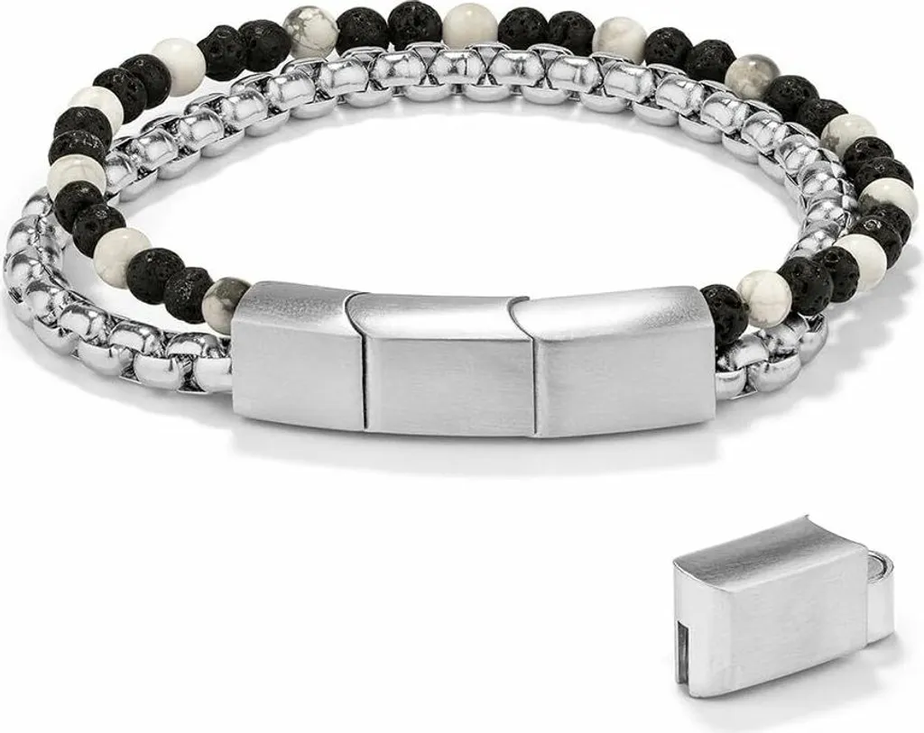 Bracelet Homme Radiant RH000301 Argenté en Acier Maille Gourmette