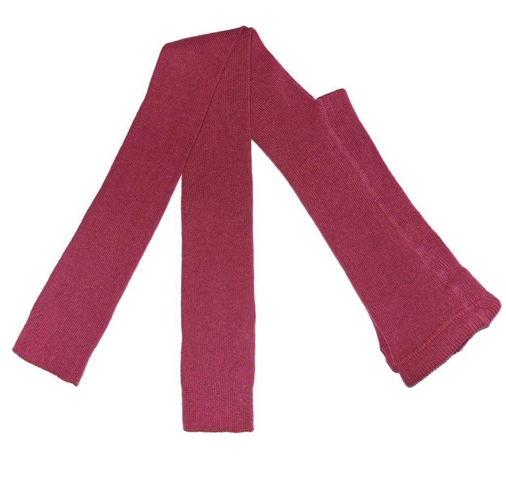 Kinder Leggings aus Baumwolle Einfarbig Rippe 1:1 Himbeere Größe 122-128