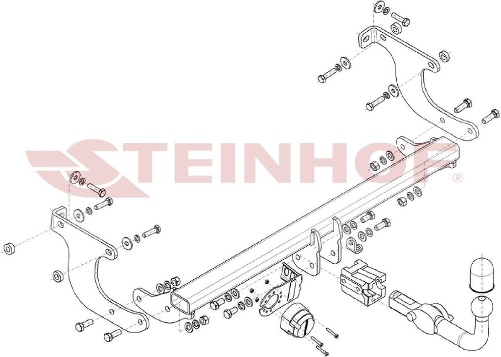 Z548186 Anhängerkupplung passend für TOYOTA Urban Cruiser 2009-2014 abnehmbar