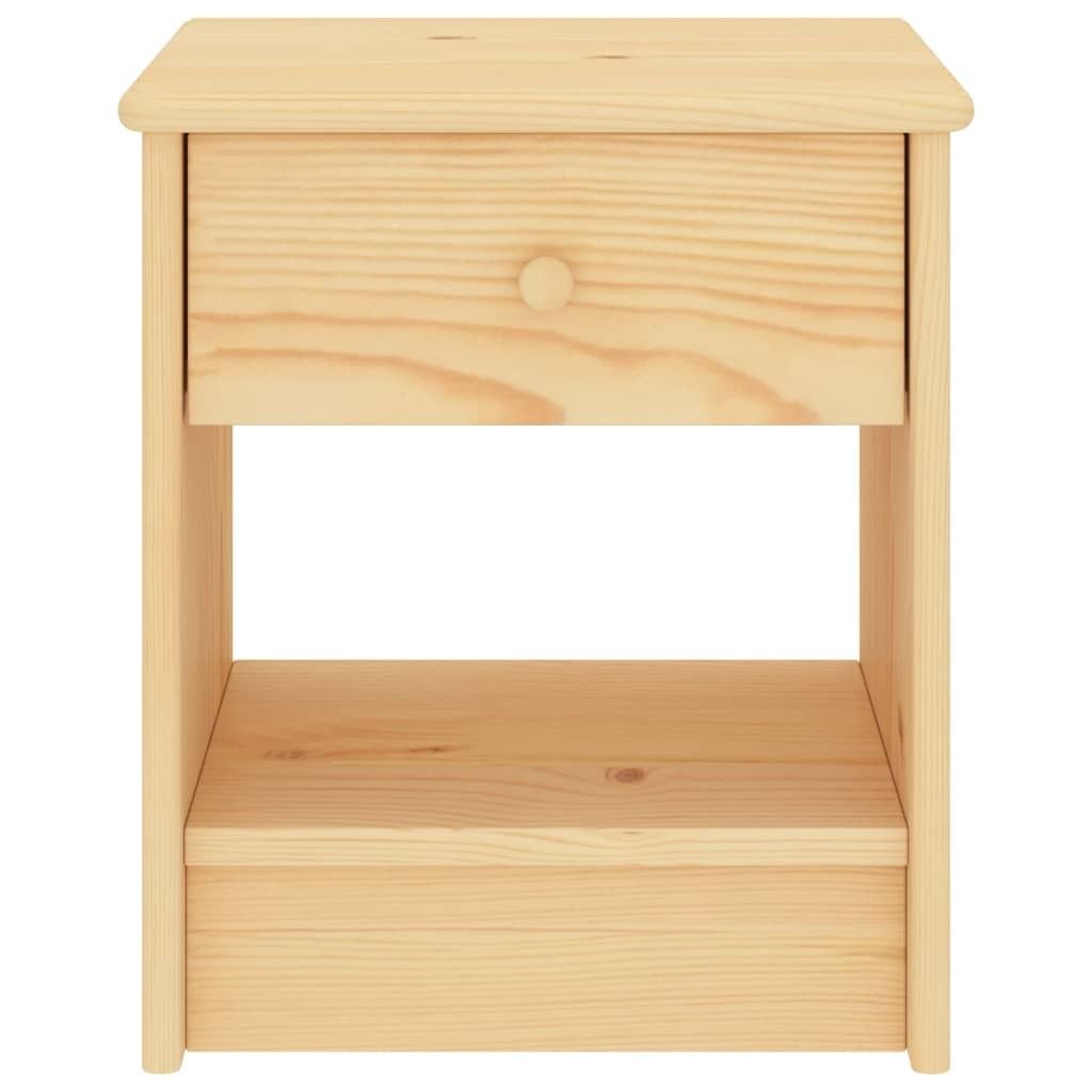 vidaXL Table de nuit nature 35x30x40 cm pin massif Image du produit 