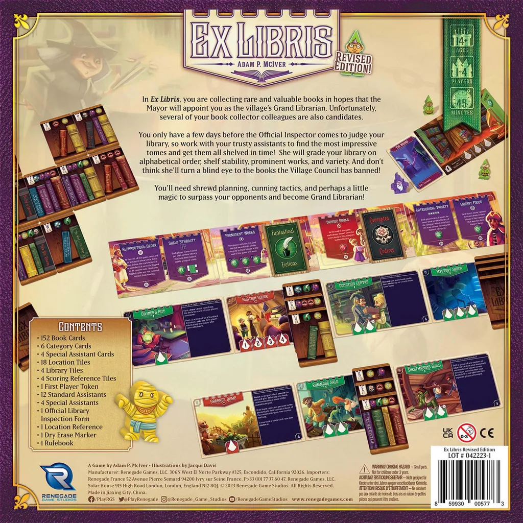 Ex Libris Brettspiel Second Edition - Jeu de placement d'ouvriers ENG - 2