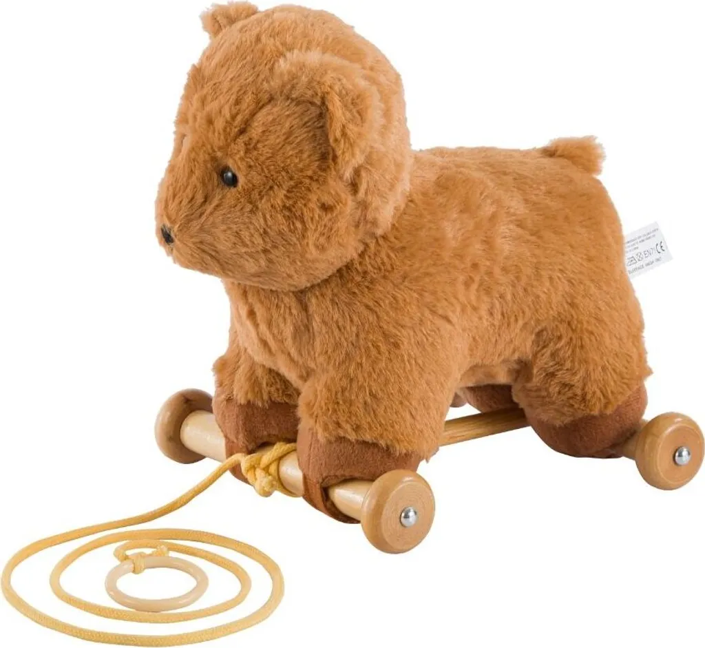 Aider bébé à marcher avec l'ours de trait Cabino en bois robuste