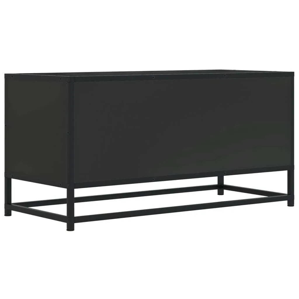 Mobile TV Soggiorno Nero 80x34,5 cm | Robusto e Sicuro per la Casa