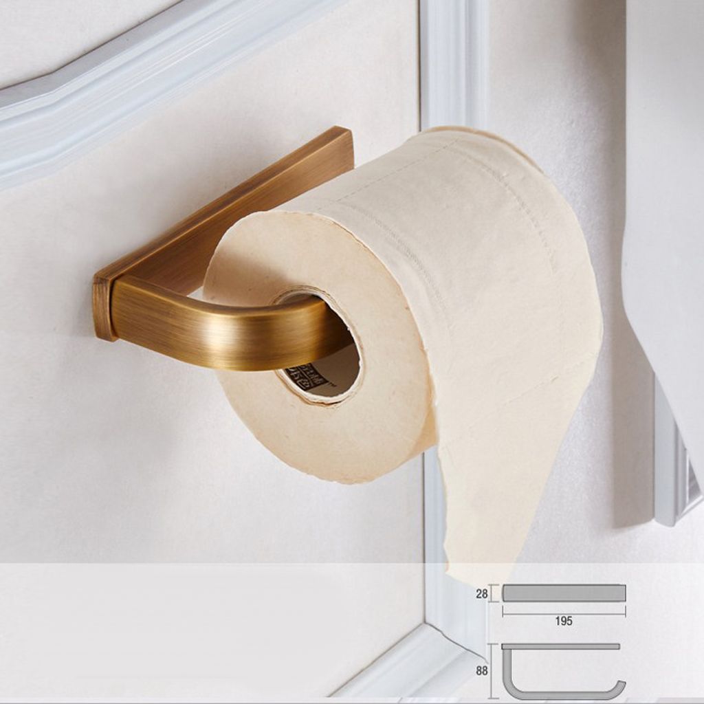 Toilettenpapierhalter Tissue Bad Spender Wandmontage Messing 5 Farben 