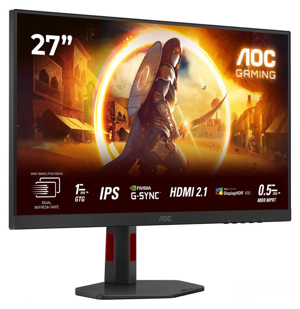 AOC Gaming U27G4R Monitor 68.6cm (27") 4K UHD, IPS, 1ms, HDMI, Displayport (U27G4R) (4038986682688)