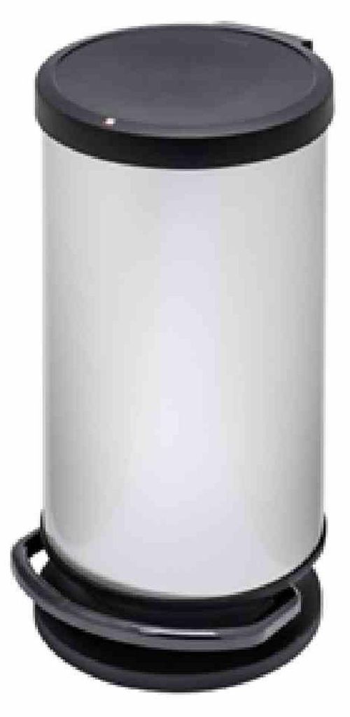 Rotho Treteimer Kunststoff PASO 30 l silber Produktbild 