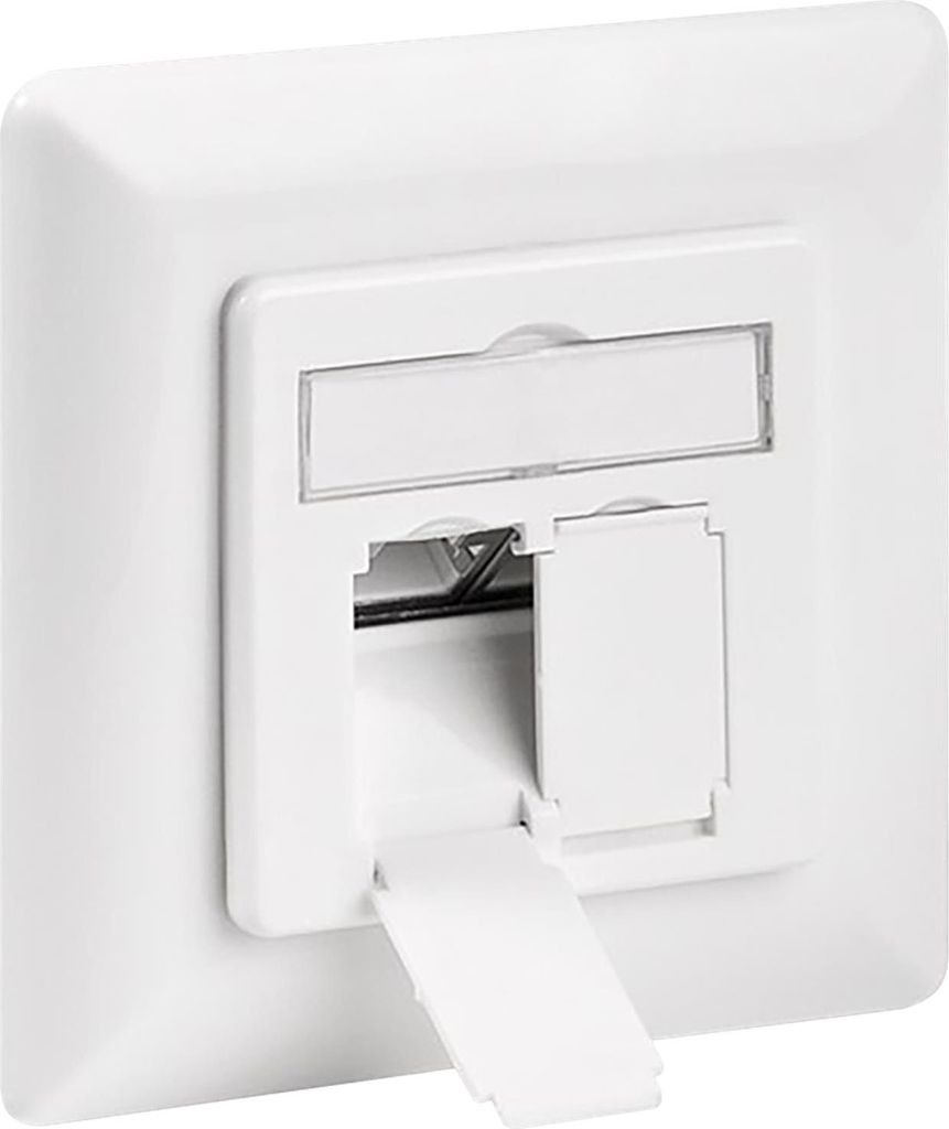 goobay CAT 6 scatola da incasso a filo bianco (sfuso) Immagine del prodotto 