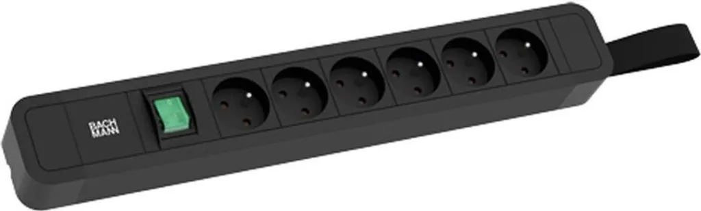 BACHMANN PRIMO 2 6xUTE 1xinterruttore con anello 2,0m CEE7/7