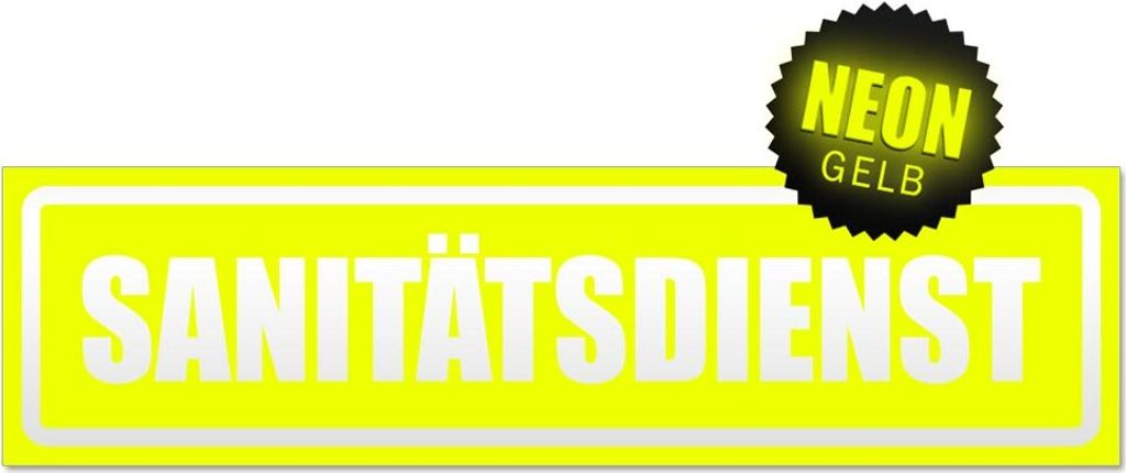 Sanitätsdienst invertiert Magnetschild Schild magnetisch