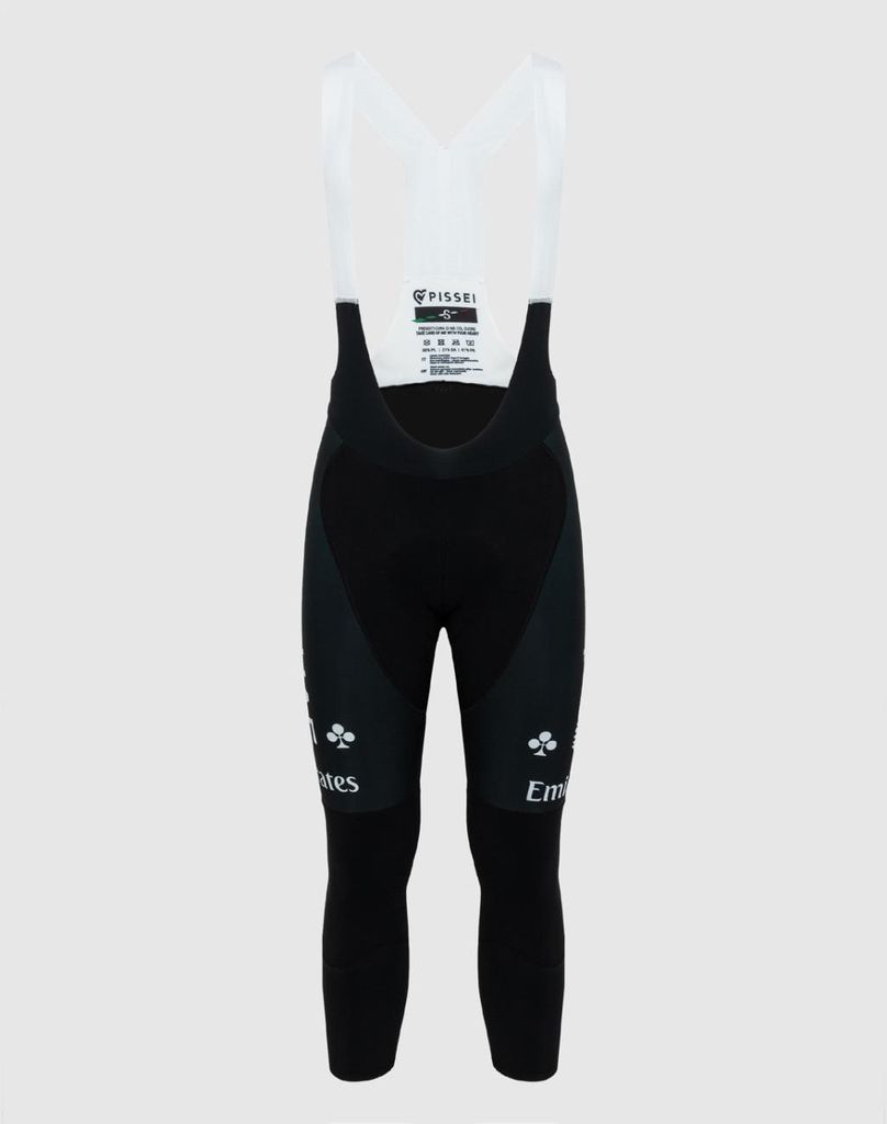 PISSEI Lange Fahrradhose mit Trägern - UAE TEAM EMIRATES 2024 - Schwarz 2XL