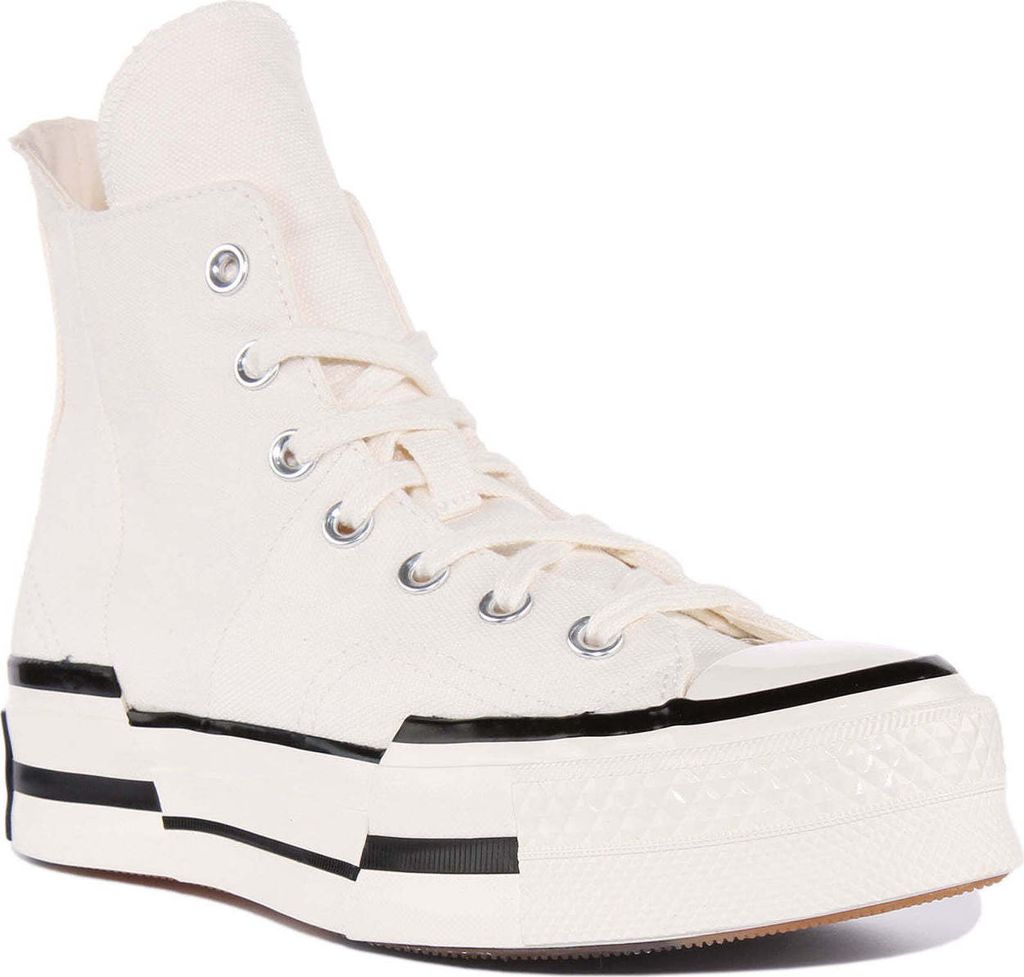 Converse Chuck 70 Plus Hi Frauen Schnürung Segeltuch Turnschuhe Crème – undefined / Creme