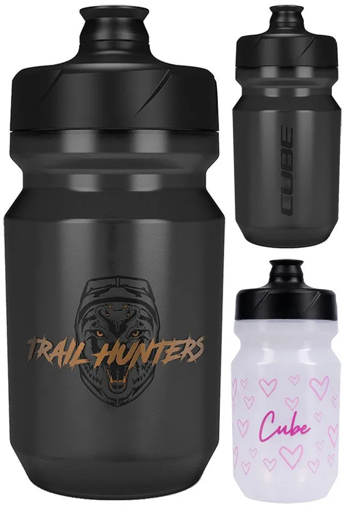 Gourde Cube Flow 400ml noir - Design anti-fuite et débit optimisé