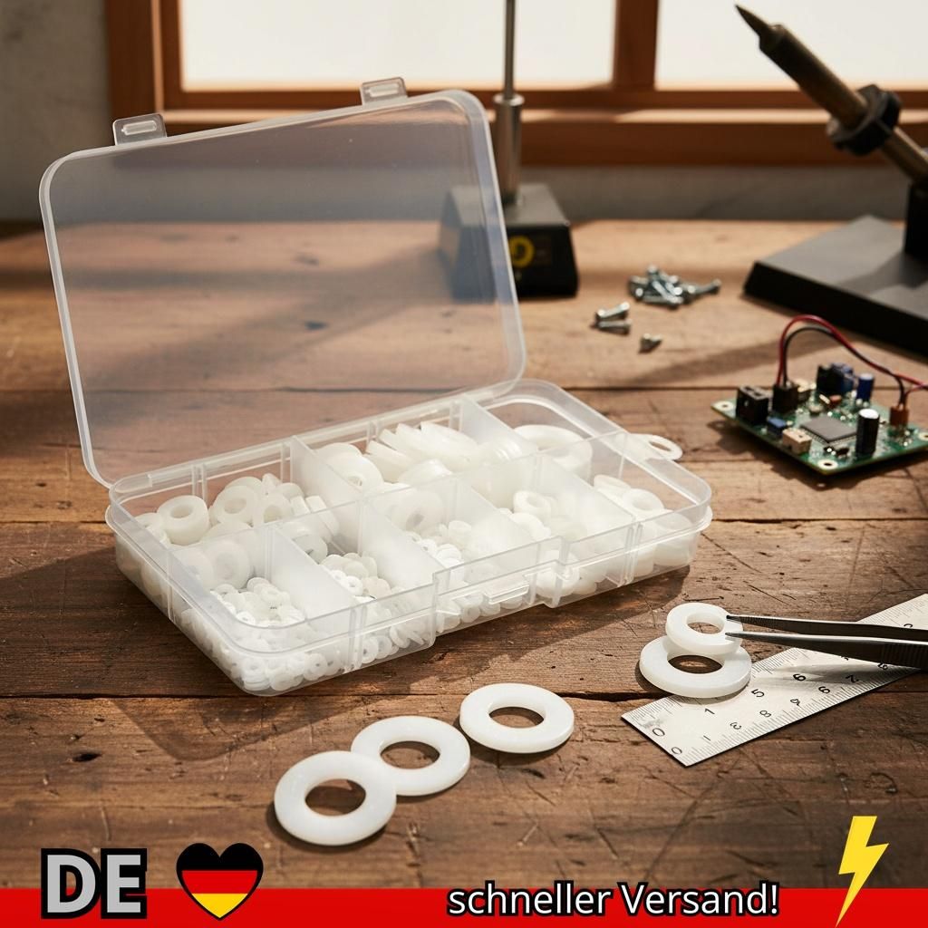 1150 700 500 Stück Verpackte Flache Unterlegscheibe aus Kunststoff und Nylon
