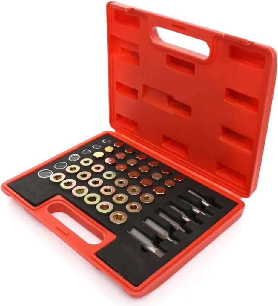 Coffret de réparation filetage bouchon de vidange d'huile voiture 114 pcs - 3