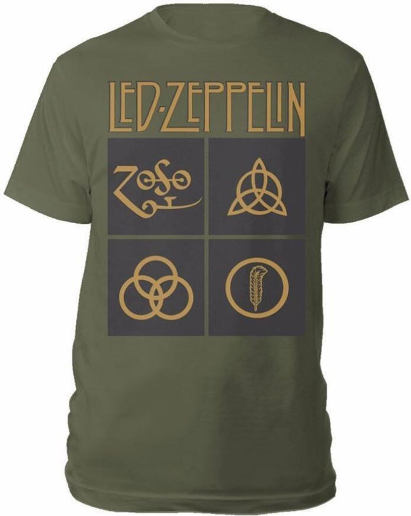 Led Zeppelin - T-Shirt für Herren/Damen Uni PH1365 (L) (Grün)