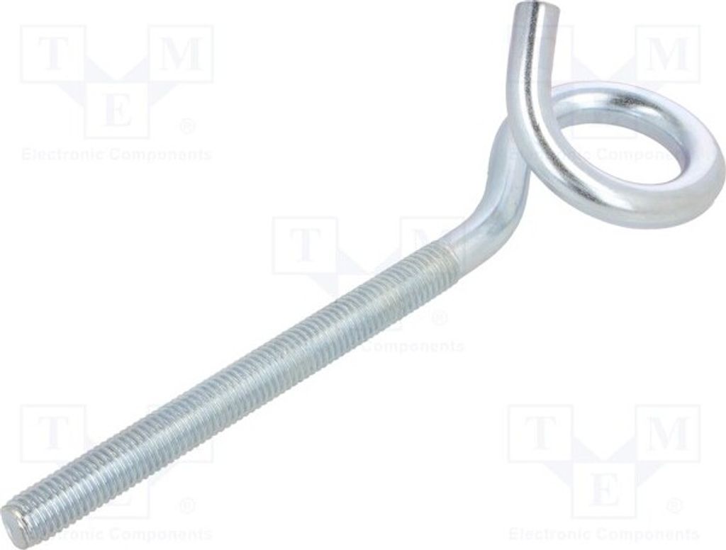 1x Haken Ring- Zink 200mm HOH12200 Schraubenbolzen