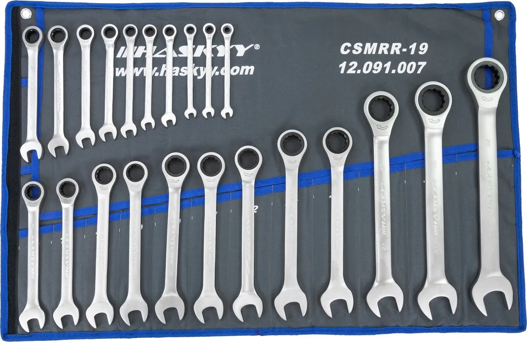 Clé à cliquet 22 pcs HASKYY : finissez vos serrages difficiles de 6-32mm