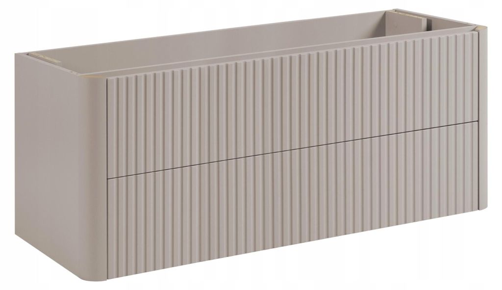 Rodan Mobile Sottolavabo 120cm - Sospeso - Scanalato Beige Immagine del prodotto 