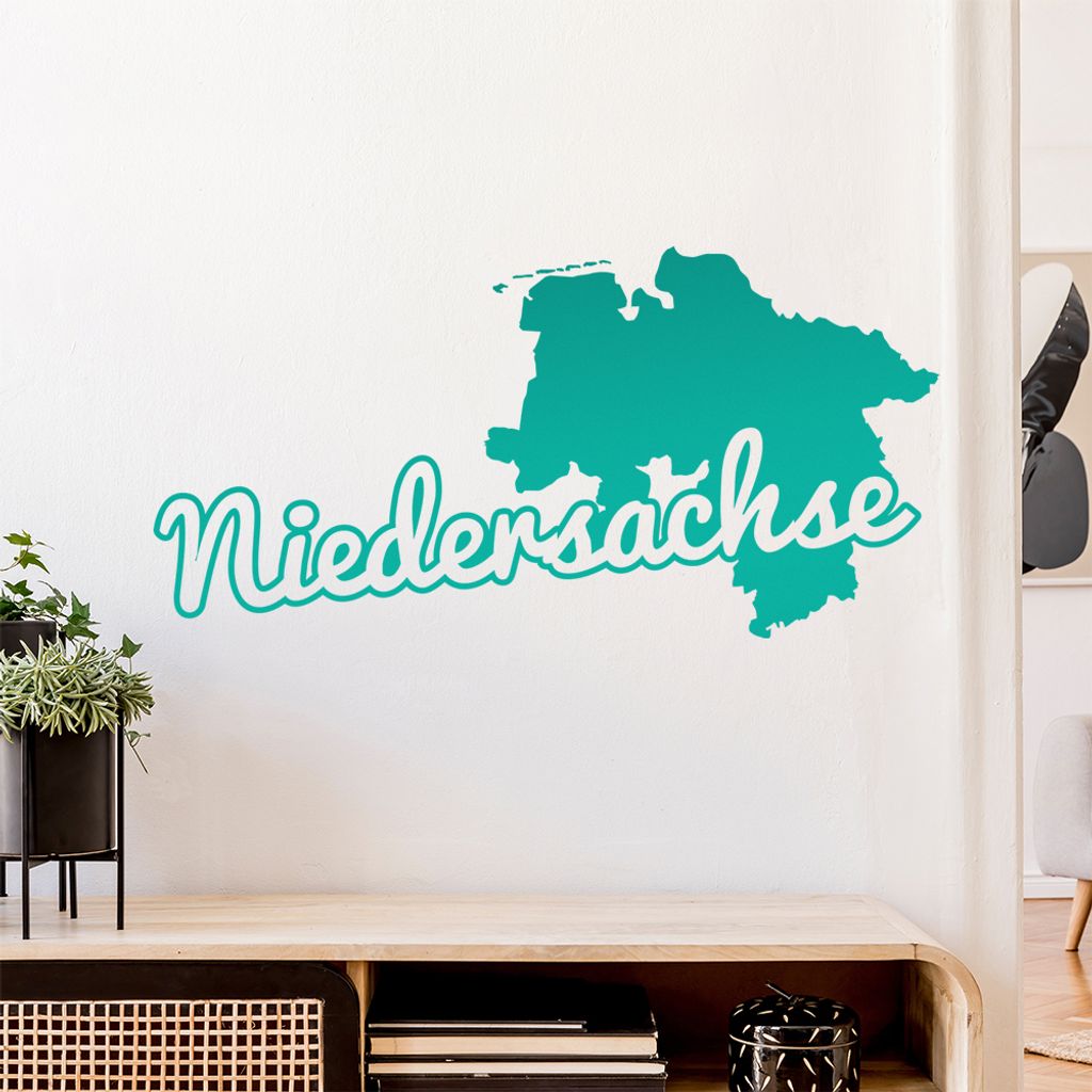 Niedersachse Herkunft Wandtattoo Wandaufkleber Wall Sticker - Dekoration, Küche, Wohnzimmer, Schlafzimmer, Badezimmer
