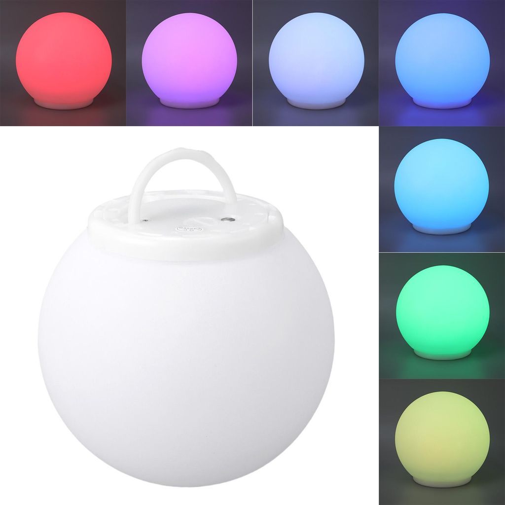LED Glowing Ball Light 15cm 10m Waterproofing Wiederaufladbar Bunte Kugel Stimmungslampe für Fotografie