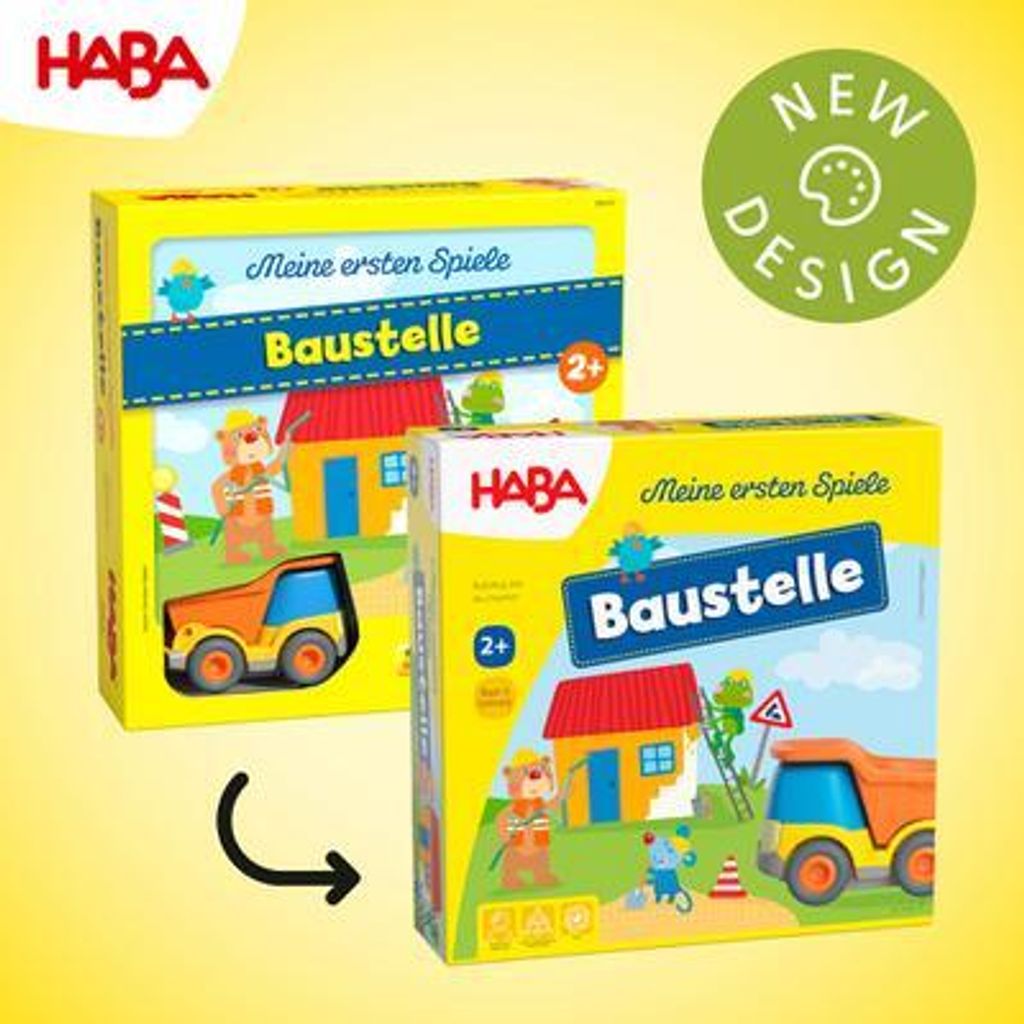 HABA 305211 - I miei primi giochi - Cantiere, gioco memo Immagine del prodotto 