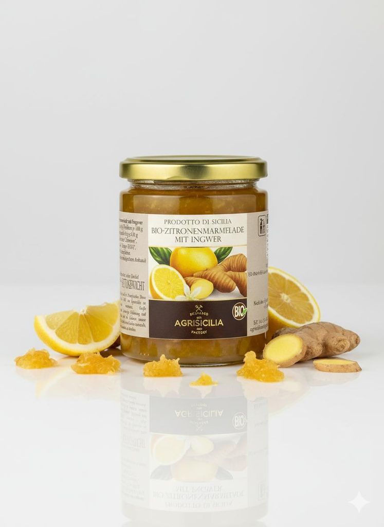 Agrisicilia  Zitronen-Marmelade mit Ingwer, ab 360g Produktbild 