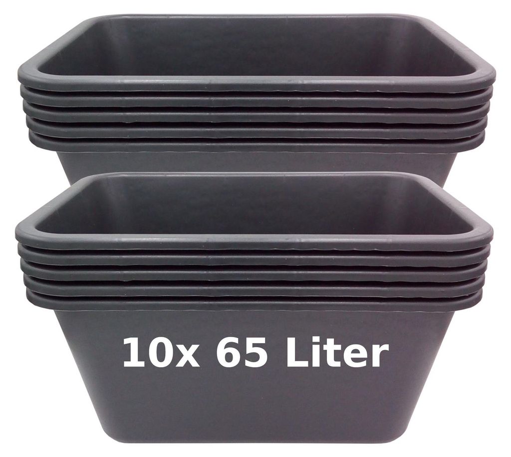 Lot de 5/10 bacs à plantes Bacs à mortier Bacs à fleurs Image du produit 