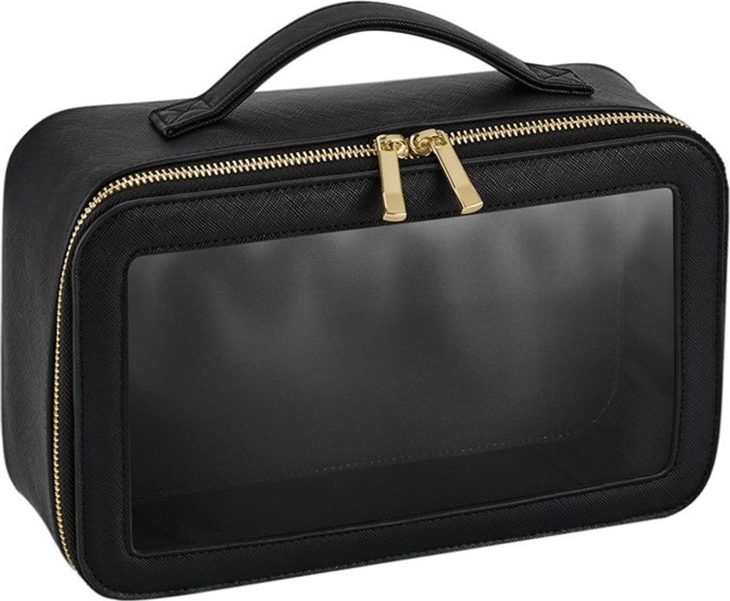 Bagbase - Kosmetikbeutel, Transparent RW8873 (Einheitsgröße) (Schwarz)