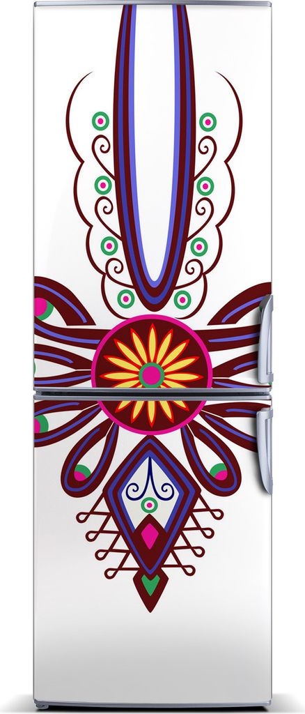 Tulup Kühlschrankdekoration - Magnetmatte - 70 cm x 190 cm - Magnet auf dem Kühlschrank - Polnische Volksmuster