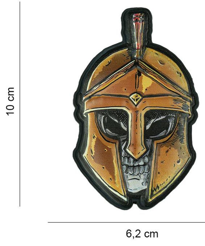 Patch 3D PVC Spartan Skull UV