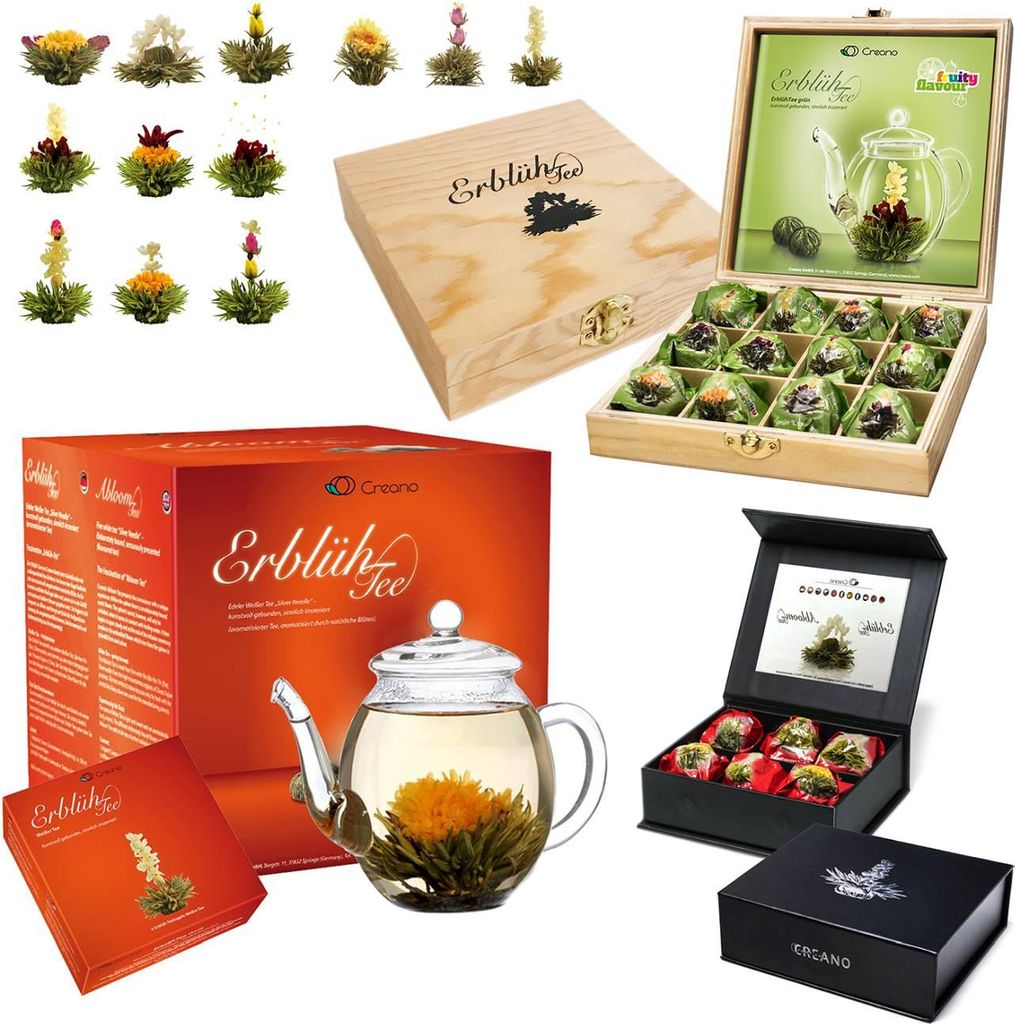 Creano 3er-Set Geschenkset ErblühTee Weißtee mit Magnetbox Produktbild 