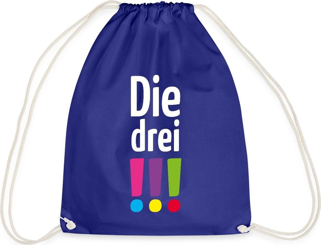 Spreadshirt Die Drei Ausrufezeichen Logo Turnbeutel, One size, Königsblau
