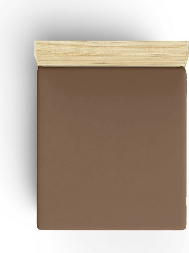 L'Essentiel Linge de Maison, Brown, Ranforce Single Small Spannbettlaken (FR), Braun, 100% BAUMWOLLE, 90 x 190+30 cm