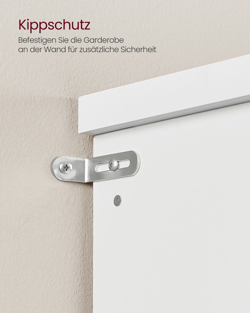 VASAGLE Garderobenständer mit Schuhbank, Garderobe, Produktbild 10
