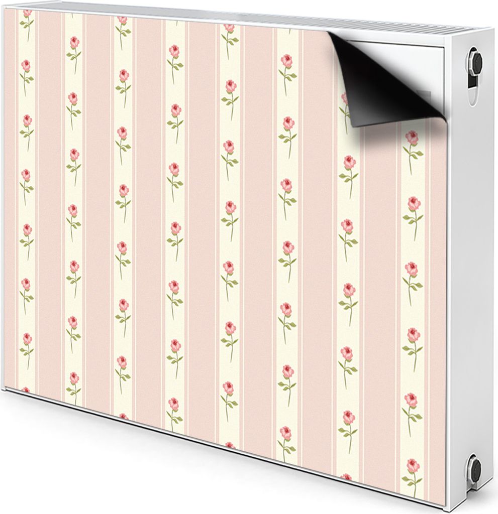 Magnet Heizkörper Heizkörper-Abdeckung Heizkörperabdeckung 90x60 cm - Rosen