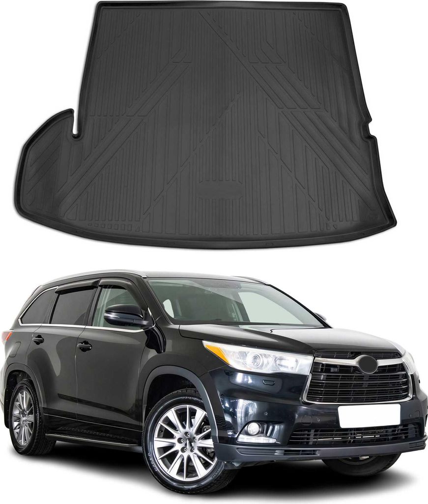 Kofferraummatte Kofferraumwanne für Toyota Highlander 2014-2021 Gummi TPE