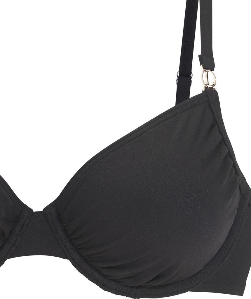 LASCANA Bügel-Bikini-Top schwarz Größe 38 Cup D